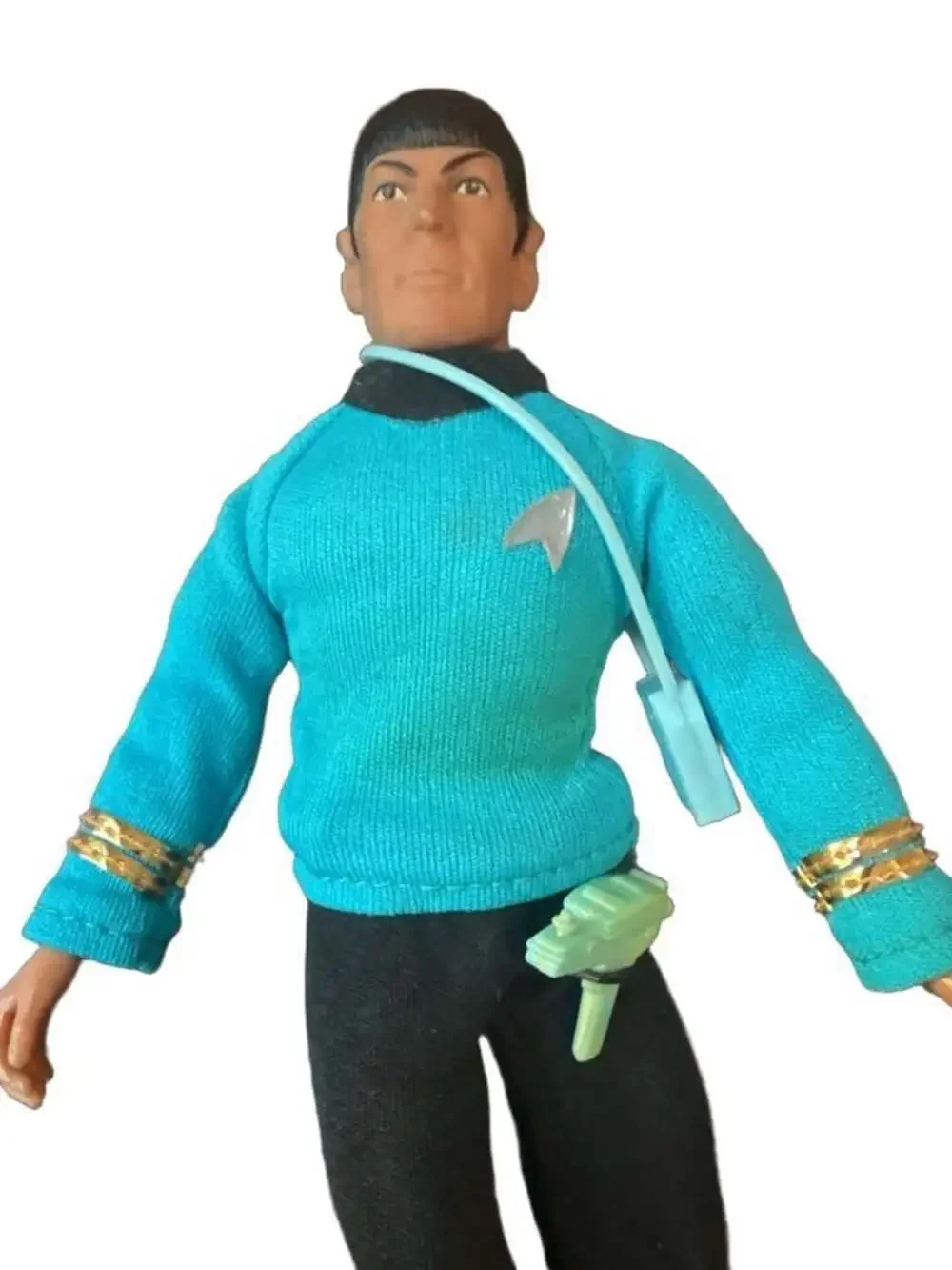 VTG Mego Star Trek Spock & Captain Kirk Action Figures Size 8
